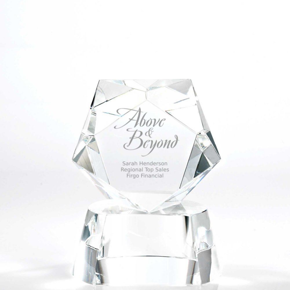 View larger image of Crystal Pentagon Trophy